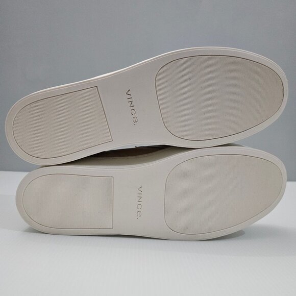 NEW Vince Warren II Sneaker Platform Slip On Loafer Perforated Tan Leather 9.5 - Picture 11 of 13